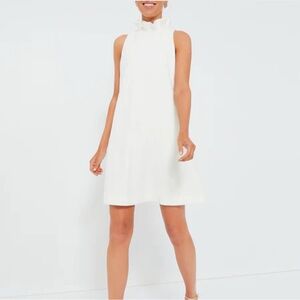 DO+BE Blythe Dress White Ruffle Bow Size Large L